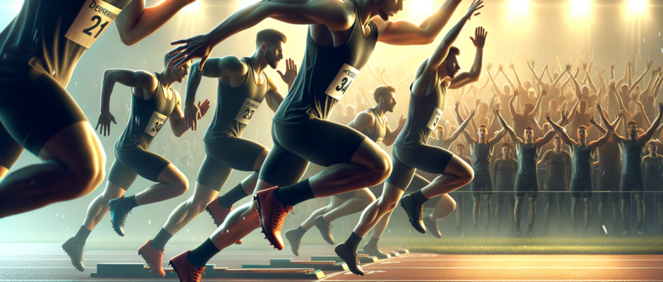 Sportowe wydarzenia w województwie pomorskim, z widokiem na stadion w Gdańsku i lokalnych kibiców wspierających drużyny.