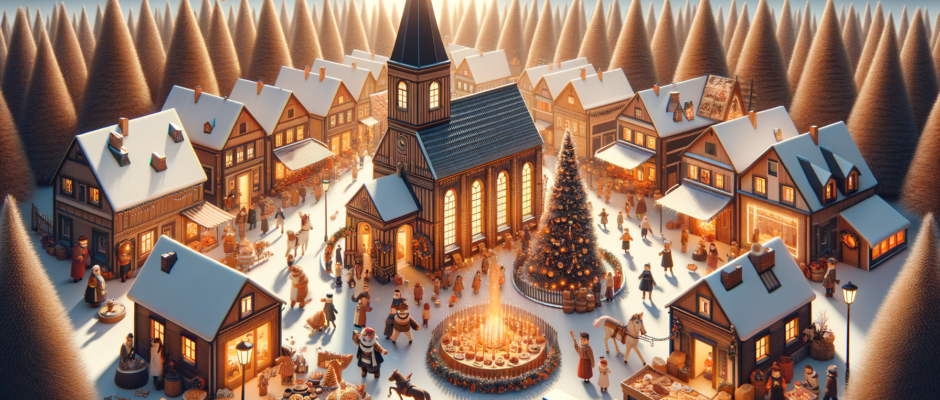 Świąteczne wydarzenia w pomorskim: jarmark bożonarodzeniowy w Gdańsku, lokalne rękodzieło, regionalne przysmaki, festiwal atmosfery.